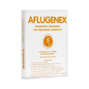 Aflugenex integratore alimentare con fermenti lattici 24 capsule Bromatech