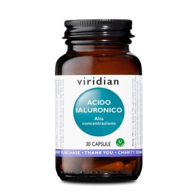 Viridian Acido Ialuronico alta concentrazione 30 capsule Integratore alimentare
