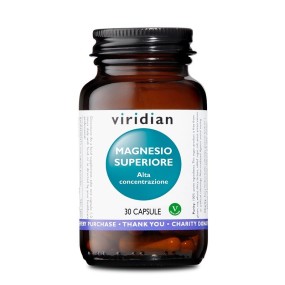Viridian magnesio superiore alta concentrazione 30 capsule integratore alimentare