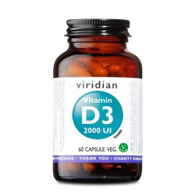Viridian Vitamina D3 2000 UI 60 capsule Integratore alimentare