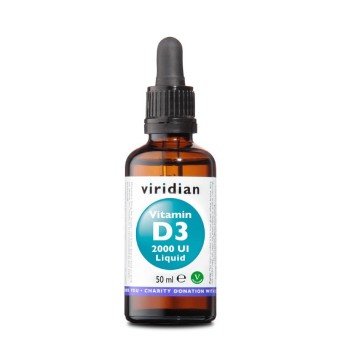 Viridian Vitamin D3 2000 UI Liquid 50 ml Integratore alimentare