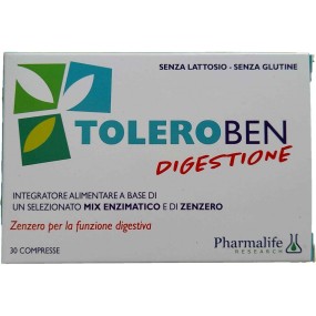 Toleroben Digestione integratore alimentare 30 compresse Pharmalife