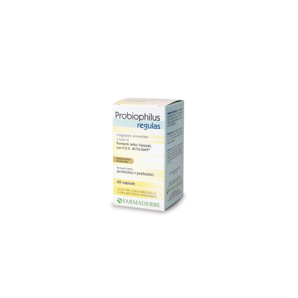 Probiophilus Regulas integratore alimentare 60 capsule Farmaderbe